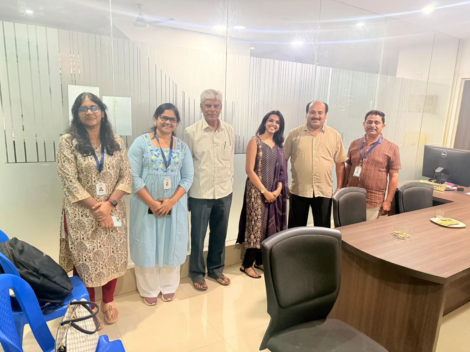 Aditya Apex Global Academy team with NBC representatives at the collaboration meeting