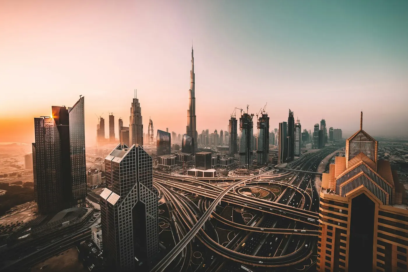 Dubai skyline, United Arab Emirates