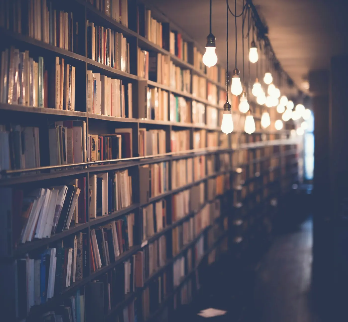 Library reading room for research and scientific writing